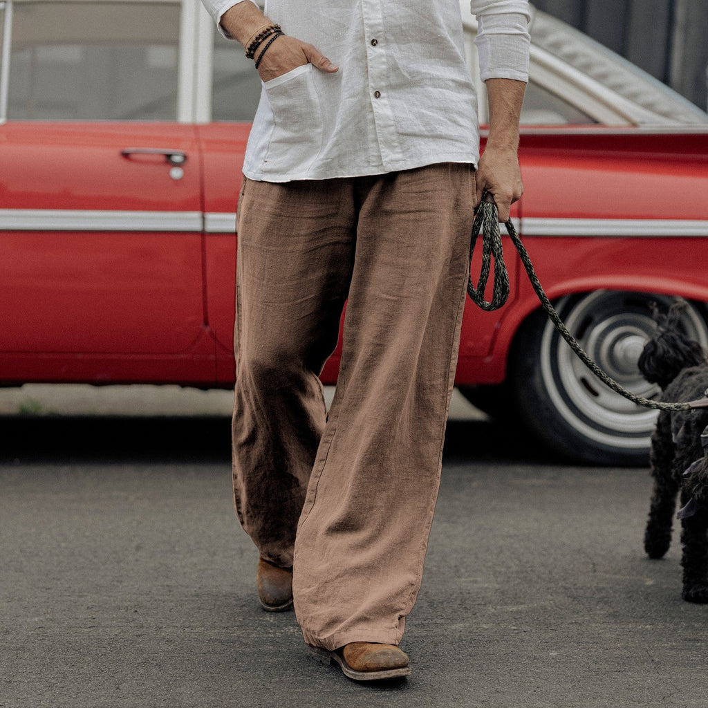 AER LINEN PANT / DOPE TAUPE